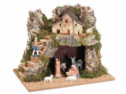 PAESAGGIO IN SUGHERO CON PERSONAGGI